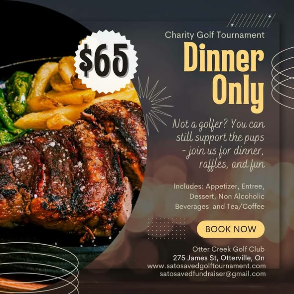 janelainewylie's tweet photo. Three more golfers needed for Friday, Sept. 18 fundraiser. Register today. #kwawesome #brantford #brantcounty #PeelRegion #HaltonRegion #StratfordON #ParisON #WaterlooON #GuelphON #watreg #kitchenerwaterloo #Guelph #BurlON Or, just come for dinner: https://t.co/fhuHnsoCMY https://t.co/j8GEmqGbkq