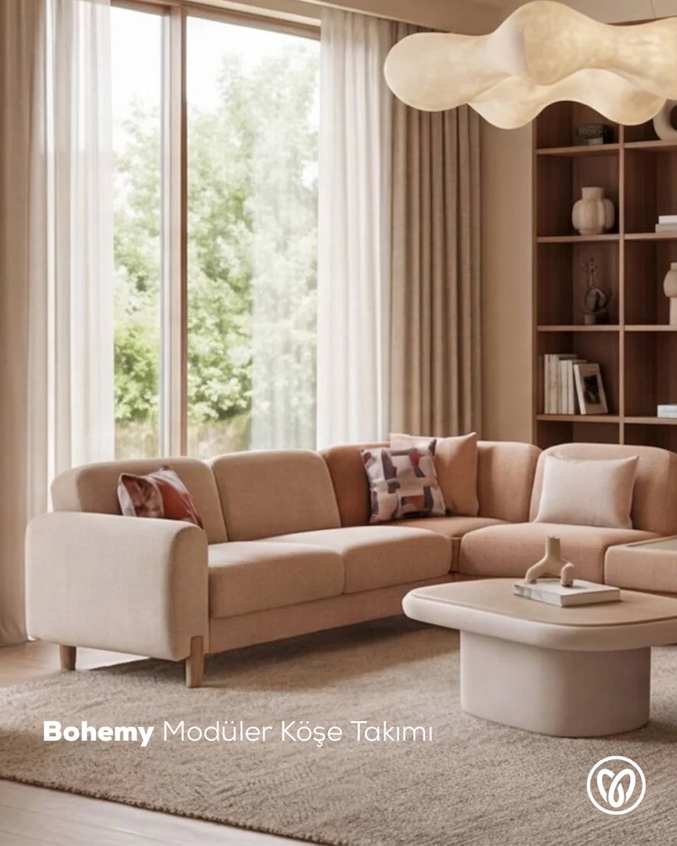 mondimobilya's tweet photo. Bohemy’nin sıcak tonları, yaşam alanına karakter katıyor.
Yumuşak hatları, modüler yapısı ve modern tasarım diliyle Bohemy Modüler Köşe Takımı, konforu güçlü bir dekorasyon anlayışıyla buluşturuyor.
Bohem ruh, modern bir yorum: Bohemy.
#Mondihome #Bohemy #BohemyModülerKöşe #EvDekorasyonu