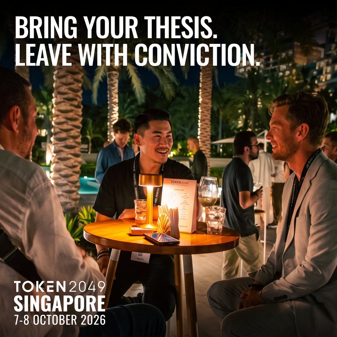 token2049's tweet photo. Reports tell you what happened. The room tells you what's next.

For two days in Singapore, you see where the smart money is moving, and why.

7-8 October. Marina Bay Sands.