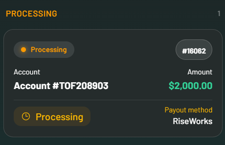 zemastadee25's tweet photo. Just requested my first payout with @TopOneFutures let's see how fast they are. Hit target and instantly there was the request button coming up in my dashboard. much better than waitin for EOD https://t.co/VzkFoBRNCw