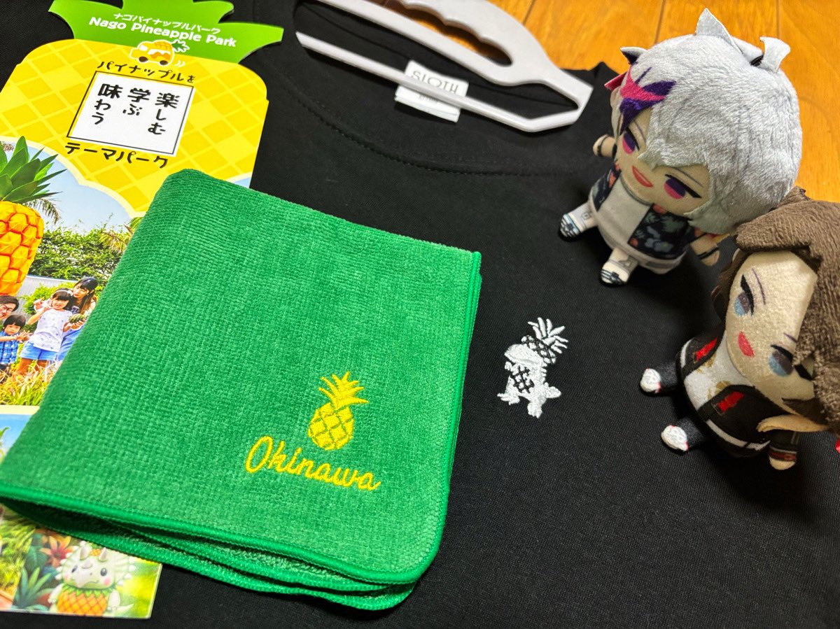 dlizzzd's tweet photo. パイナップルパークで買ったTシャツとハンカチとてもかわいい https://t.co/qxuYpgVZkh