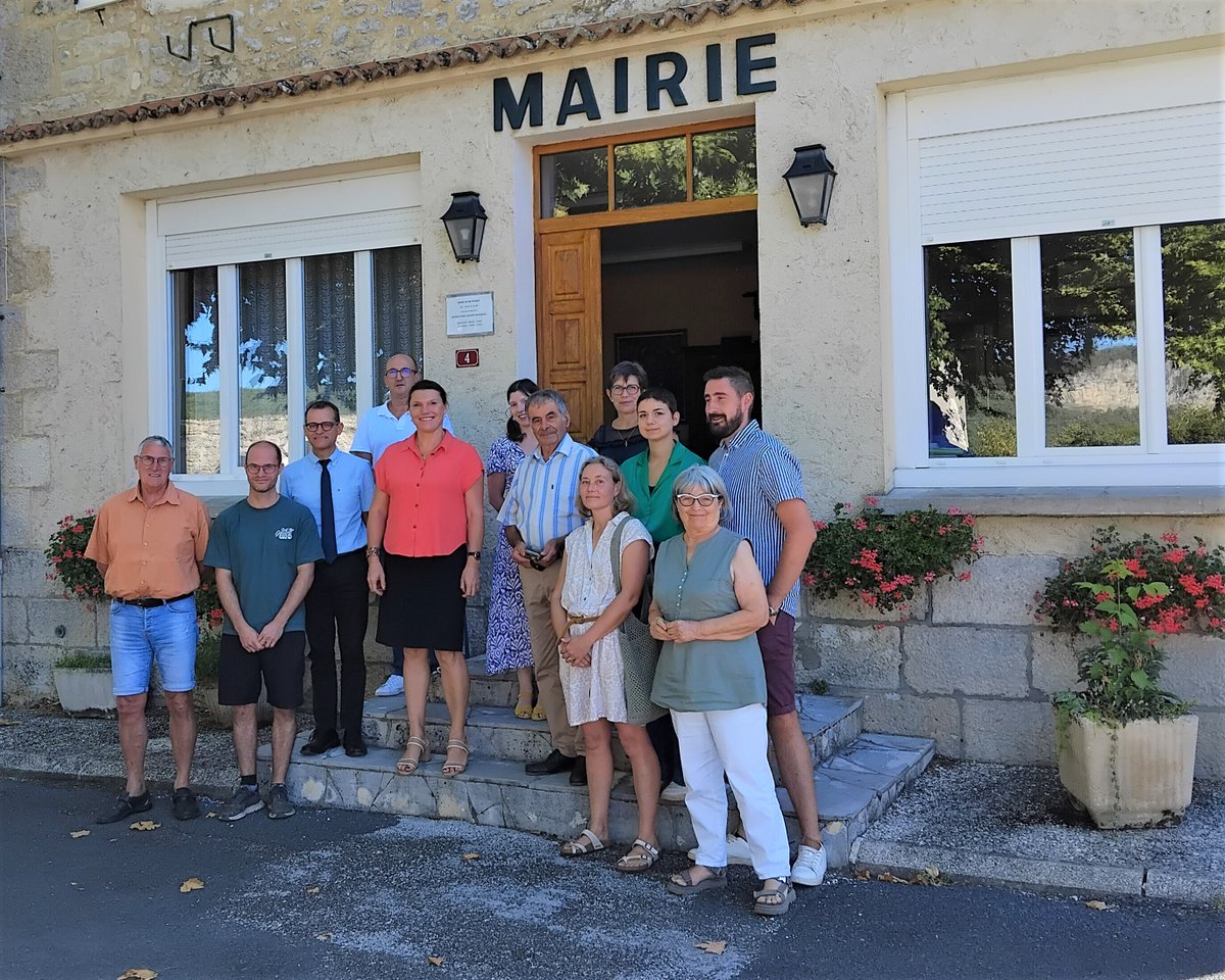 Image de Préfète du Lot - #territoires | Gwenaëlle COAT, sous-préfète de Gourdon, accompagnée de Philippe BRUERE, secrétaire g