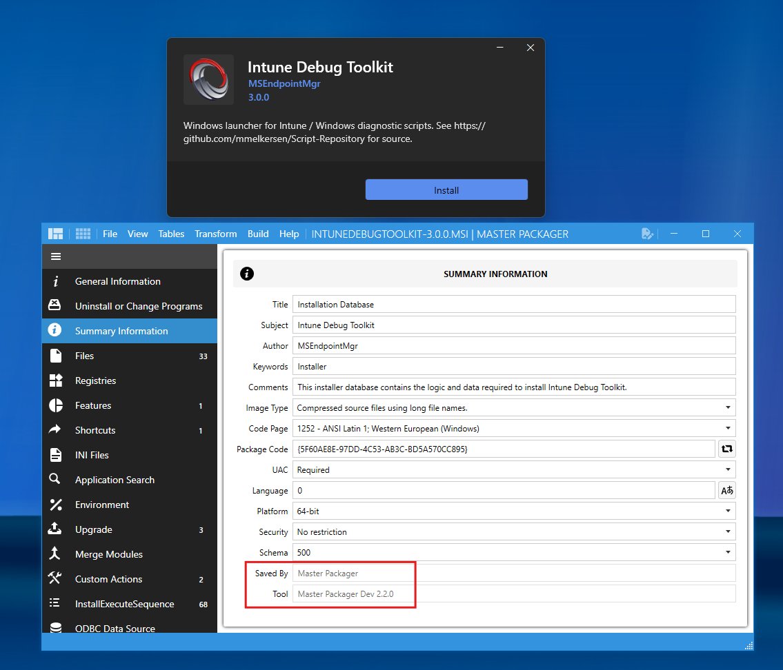 TomsKnostenberg's tweet photo. @MMelkersen @MSEndpointMgr Congrats! Nice installer. 🚀 https://t.co/sNwkP0wPt4