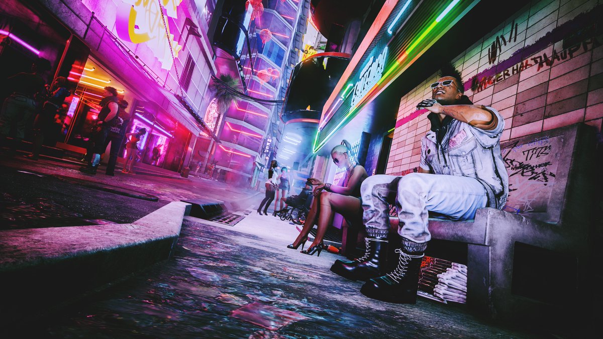 KazeKasukana's tweet photo. ここでやっとモヒカレ山脈でござんした🤩🥃✨
#Cyberpunk2077 #VPSAT #VirtualPhotography #4k https://t.co/le7cpel5jL