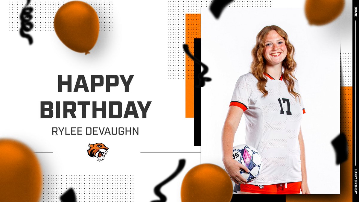 DoaneWSoccer's tweet photo. Happy Birthday to junior forward #17 Rylee DeVaughn! We hope you have a fantastic day! We love you Ry! 🐅🧡 https://t.co/jgVvr0EUZm