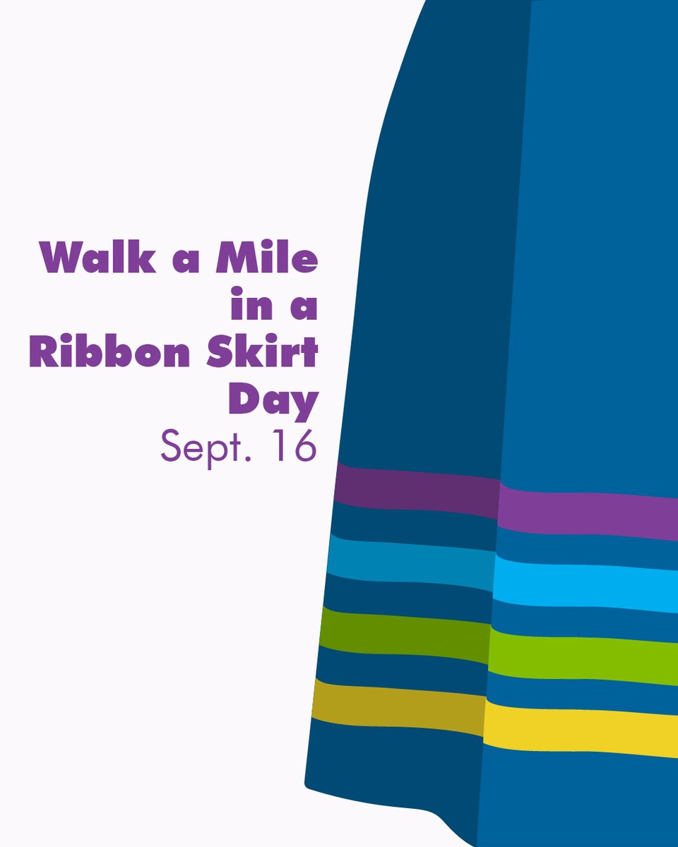 rvsed's tweet photo. Ribbon skirts carry deep cultural meaning, often reflecting personal stories, family connections and community teachings through their colours and designs. On Walk a Mile in a Ribbon Skirt Day, we honour Indigenous pride, resilience and cultural expression. #RVSED https://t.co/NW9WgFfOEr