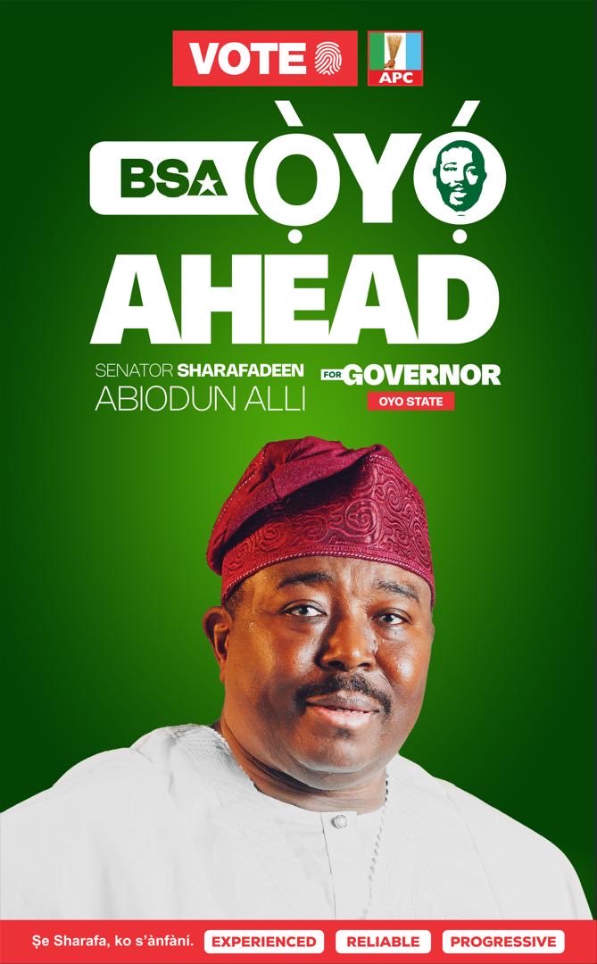OyoAheadMovemen's tweet photo. The journey continues.

A clear vision. A commitment to progress. A focus on the people.

OYO AHEAD. 🌿

#BSA2027 #OyoAHEAD #ÌtayoÒyó https://t.co/fuCj1ARrfU
