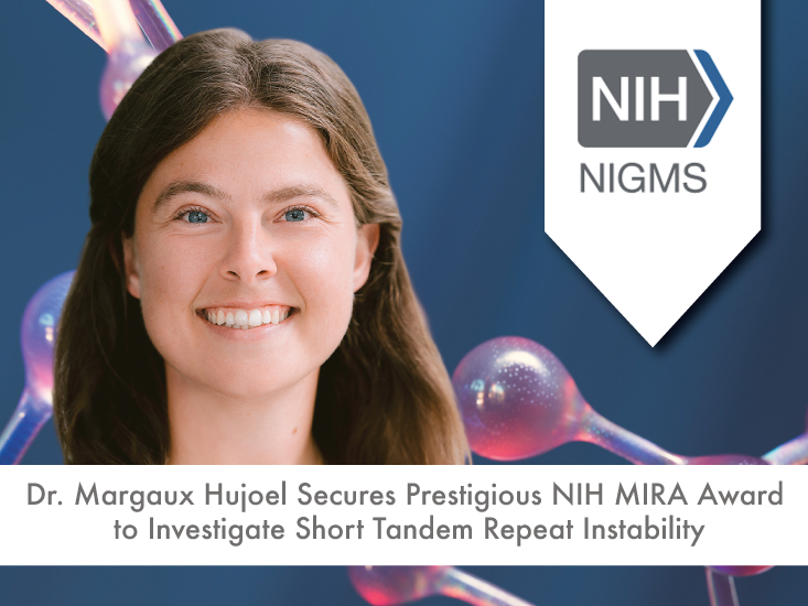 CompMedUCLA's tweet photo. Big news! Dr. @HujoelM  has received an @NIH /NIGMS MIRA grant for Early Stage Investigators.
The UCLA researcher will utilize population-scale biobank datasets to uncover mutational processes behind short tandem repeat instability.
https://t.co/YbFu5R47Hj https://t.co/eExq3UENUW