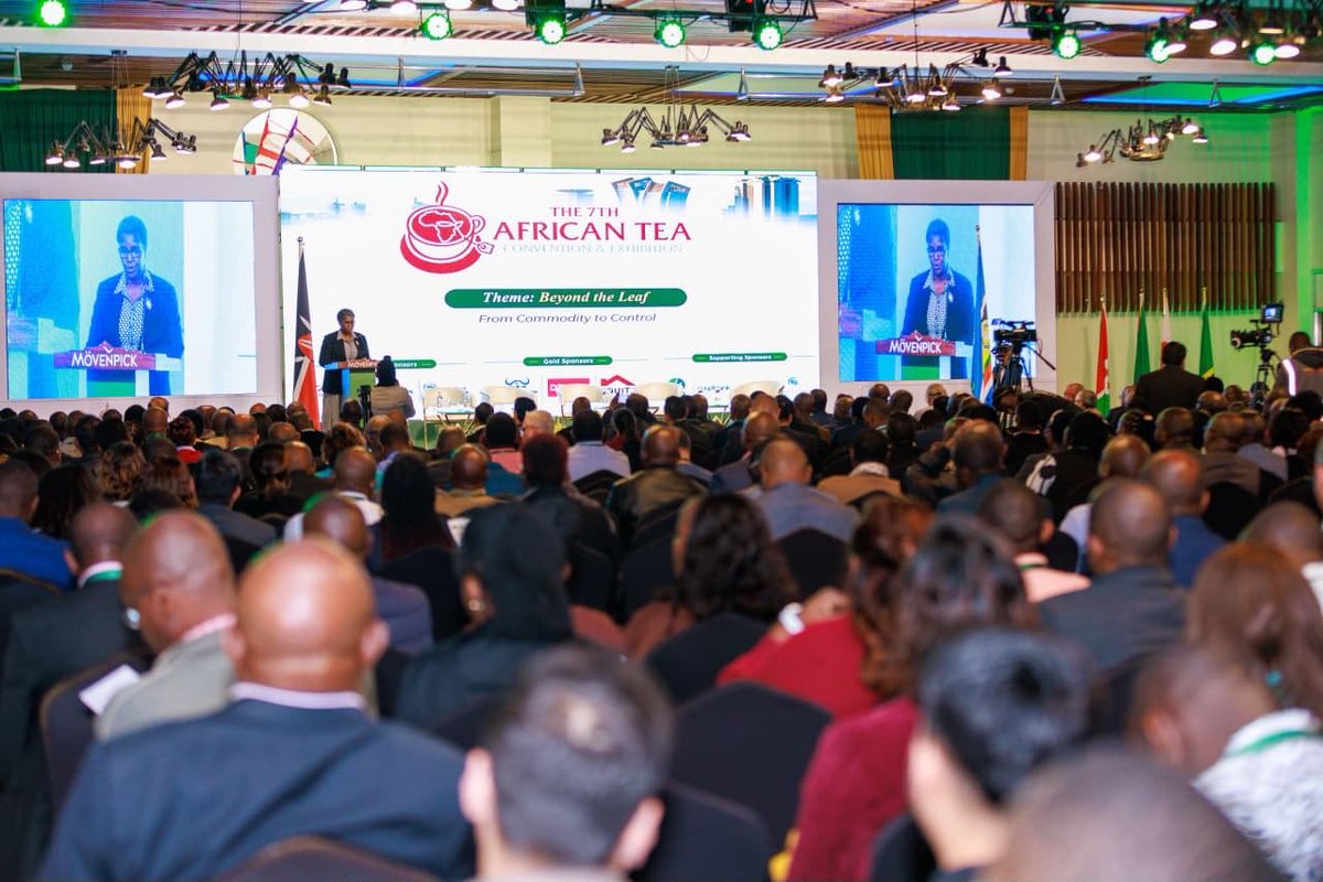 DrRonohpaul's tweet photo. The future of tea lies in value addition, innovation and stronger markets.

Today, Kenya hosts the 7th Africa Tea Convention & Exhibition in Nairobi, bringing together industry leaders, policymakers, buyers, investors and stakeholders from over 29 countries.

The Convention was officially opened by CS @CS_MoALD Sen. Mutahi Kagwe, alongside PSs Dr. Kipronoh Ronoh Paul, CBS (Agriculture), Regina Ombam,@Trade_Kenya and other key stakeholders.

The Government remains committed to value addition, market diversification, innovation and sustainable tea production to enhance farmers’ returns and strengthen Africa’s competitiveness in global markets, particularly through orthodox and specialty teas.

In attendance were @KTDAHoldingsLtd National Chairman Enos Njeru, @TeaBoardKenya Managing Director Willy Mutai, CEOs and other industry stakeholders.
#AfricaTeaConvention #KenyaTea #ValueAddition #BETAKILIMO #DeliveringThePlan
@KetepaLtd @KTDAFoundation @pafo_africa @NationAfrica @kntc_ke @NAssemblyKE @WilliamsRuto @koske_felix @KenyaGovernors @SpokespersonGoK @AnneWaiguru @CogChair
