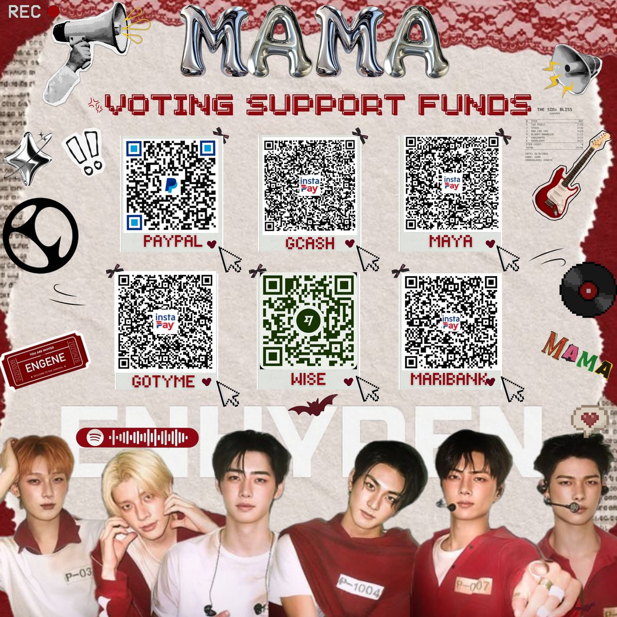 Smooth_Engene's tweet photo. 📢ENGENEs! , 

We are opening this donation drive to fund our MAMA voting efforts and ensure we are prepared for the competition ahead❤️‍🔥

Securing ENHYPEN’s second daesang at MAMA is our objective‼️

📌Dform: https://t.co/bfjvXXRdlu

Our goal is clear. Our efforts must match it💪🏻 https://t.co/pKk8wm7DvU