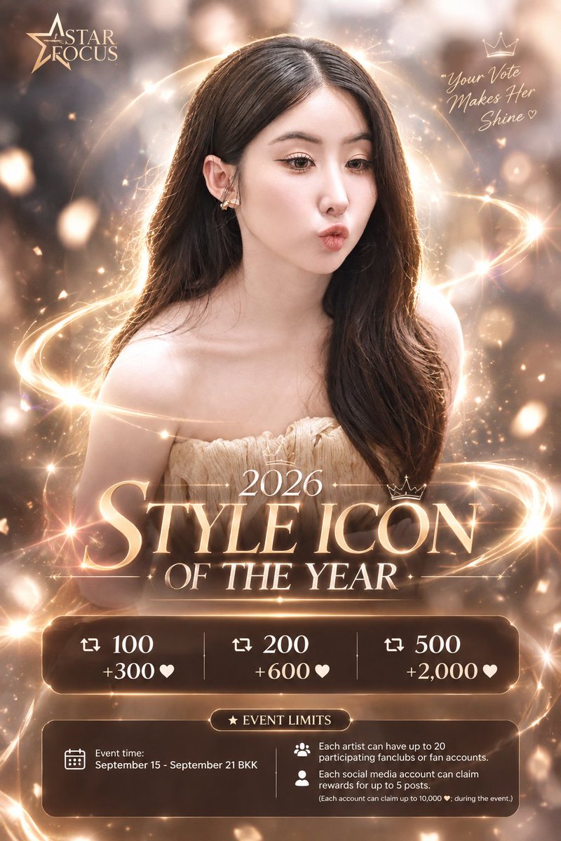 zinfy93's tweet photo. ✨ POST 02 | 2026 STYLE ICON OF THE YEAR ✨
She shines on her own, but tonight, let’s be the little light behind her. 🤍✨

One RT, one ❤️, one little effort from each of us can turn into something beautiful.
Let’s keep walking with her, keep cheering for her, and fill this journey with all the love she deserves. 🥂🌙

100 RT + 300 ❤️
 200 RT + 600 ❤️
 500 RT + 2,000 ❤️
Let’s make this one count. ✨
 For her, together. 🤍
---------------------
✨ STARFOCUS FASHION SPECIAL ✨

🏆 Yoko Apasra is nominated for 2026 STYLE ICON OF THE YEAR

📅 2026.09.11 - 09.28(BKK)

Framing the World, Defining the Icon

Vote for your style icon🌟

👉 https://t.co/ExF1hoA7TO

#STARFOCUS #2026STYLEICONOFTHEYEAR #YokoApasra