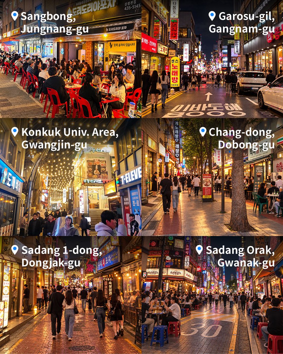 Seoul_gov's tweet photo. 🌙 Seoul’s alleys light up with romance at night!

Discover #SeoulMoonlightNightMarket across six neighborhoods, with local eats, outdoor terraces &amp; charming night vibes. ✨

https://t.co/9h8gd3BV7C https://t.co/kc8WphiT3g