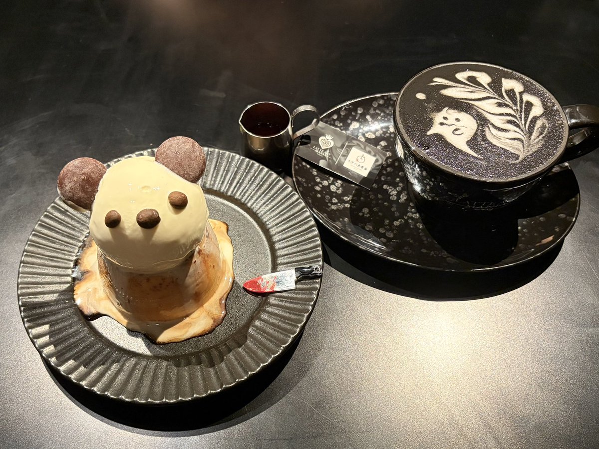 ccha_o0's tweet photo. ハロウィンメニューはじまってた❕🖤 https://t.co/jSWdJqM9OD