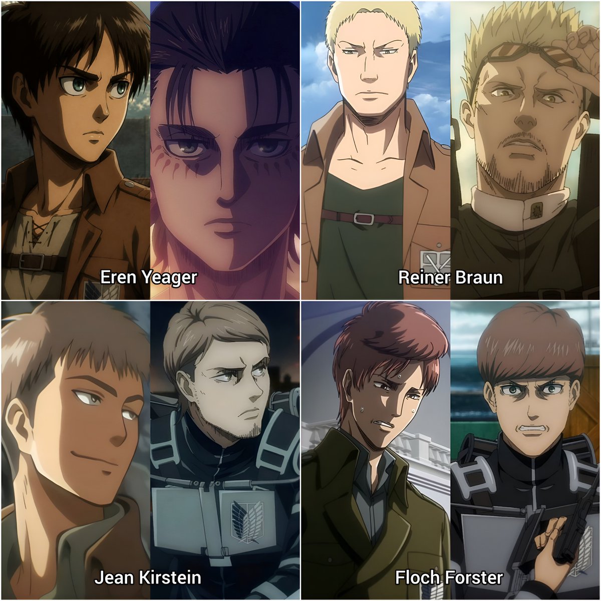 cooked_memer's tweet photo. Which AOT character had the best character development?? https://t.co/bpwPzjvkJ0
