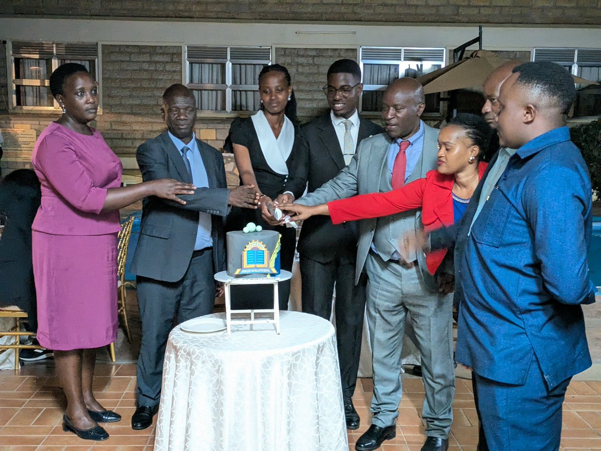 kyambogou's tweet photo. The Vice Chancellor @EliKatunguka hosted the 22nd Guild Executive for a landmark dinner focused on unity, transition, and progress. He celebrated the institution's recent milestones, including a newly reviewed Guild Constitution that other universities now benchmark, and pioneering virtual elections. He urged students to focus, stay disciplined, and embrace diligence. "Hard work keeps you grounded as a student, and it sustains you in your career," Prof. Katunguka stated, adding that Kyambogo graduates remain highly preferred in the job market today. ✨ #KyambogoU #Leadership