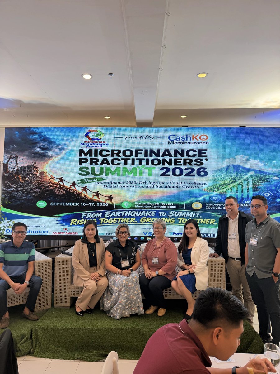 MusoniSystem's tweet photo. Hello from the #MicrofinancePractitionersSummit2026 organised by #MindanaoMicrofinanceCouncil. The @MusoniSystem  team is here, and yes, we brought goodies. But beyond the goodies, we’re here to connect, catch up, and exchange ideas. Come say hi!
#Microfinance #FinancialInclusion https://t.co/aV9WHCxmLm