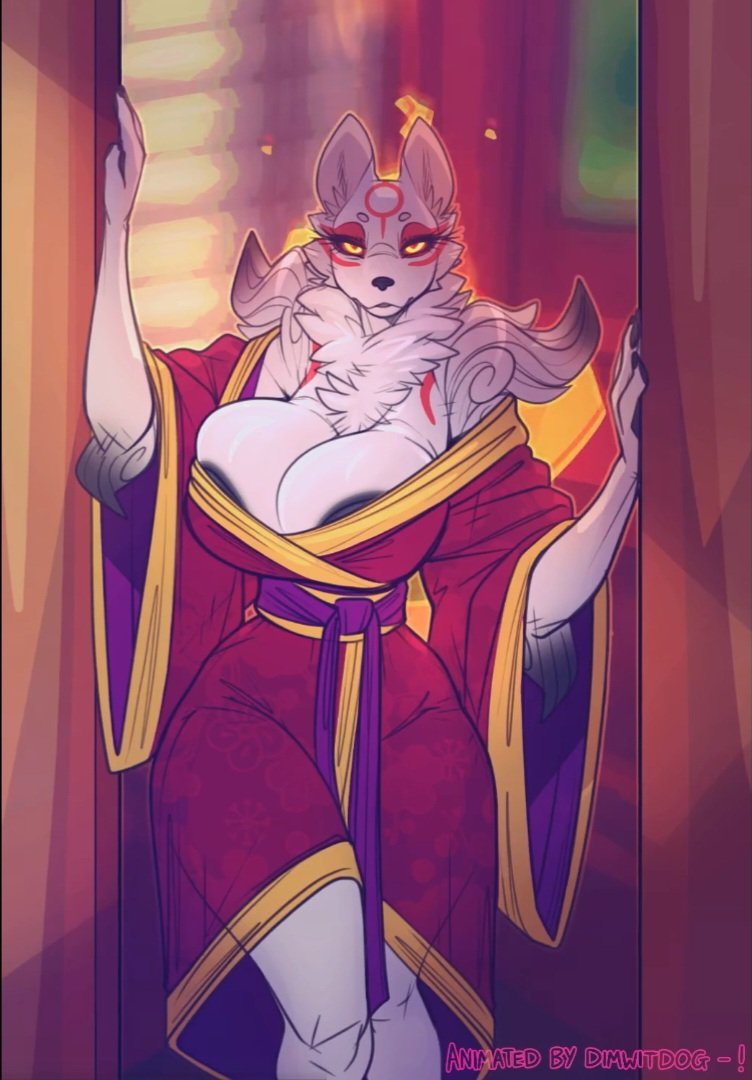 CANINEMlKO's tweet photo. Fourty-three years old and the current caretaker of an ages old shrine. Sitting atop a lonely mountain overlooking a modest town, Ami is in charge of coordinating the yearly festivals. 

While caring for the town's needy, she does her best to soothe spiritual and physical issues. https://t.co/kOOffrkeGk