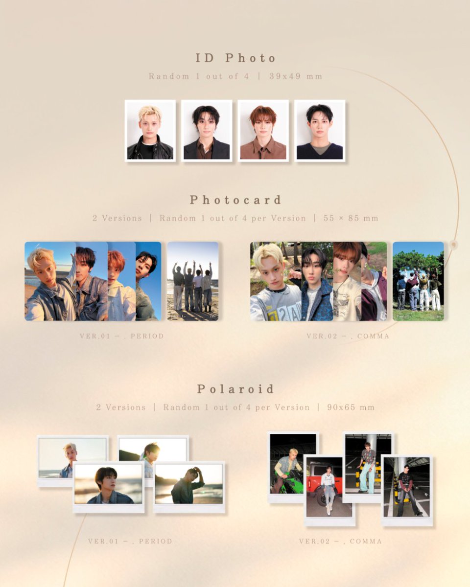 TIOT_NOW's tweet photo. TIOT(티아이오티)
5th MINI ALBUM 𝑻𝒊𝒎𝒆 𝒇𝒐𝒓 𝑼𝒔

📦 PACKSHOT

[.] PERIOD Ver. / [,] COMMA Ver.

💿 2026.10.01 THU 6PM (KST)

#TIOT #티아이오티 #TimeforUs
#김민성 #KIMMINSEOUNG
#금준현 #KUMJUNHYEON
#홍건희 #HONGKEONHEE
#신예찬 #SHINYECHAN https://t.co/yCabxcc6oI