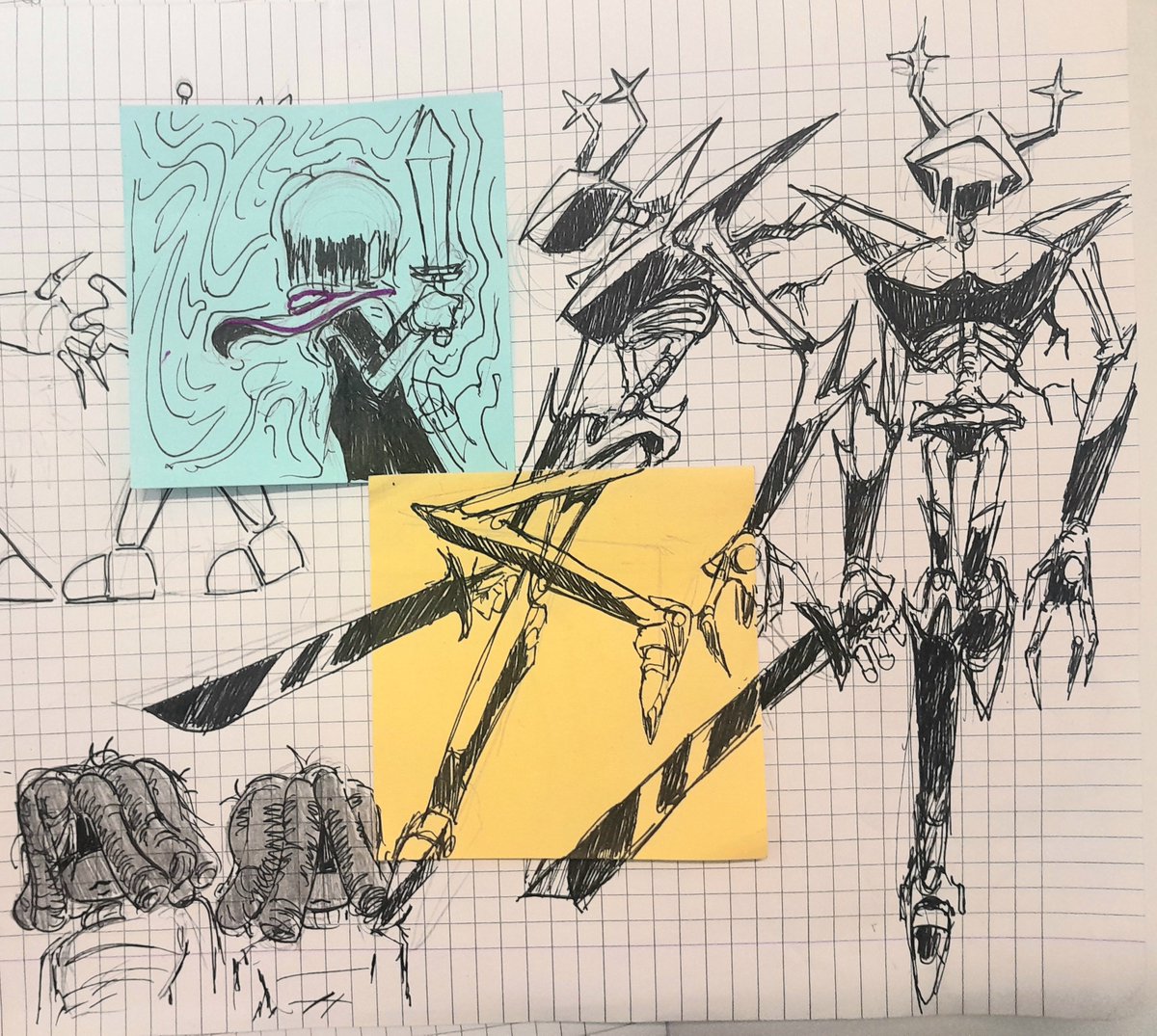 Fishen_'s tweet photo. School doodles #deltarune https://t.co/5ouTT004xg