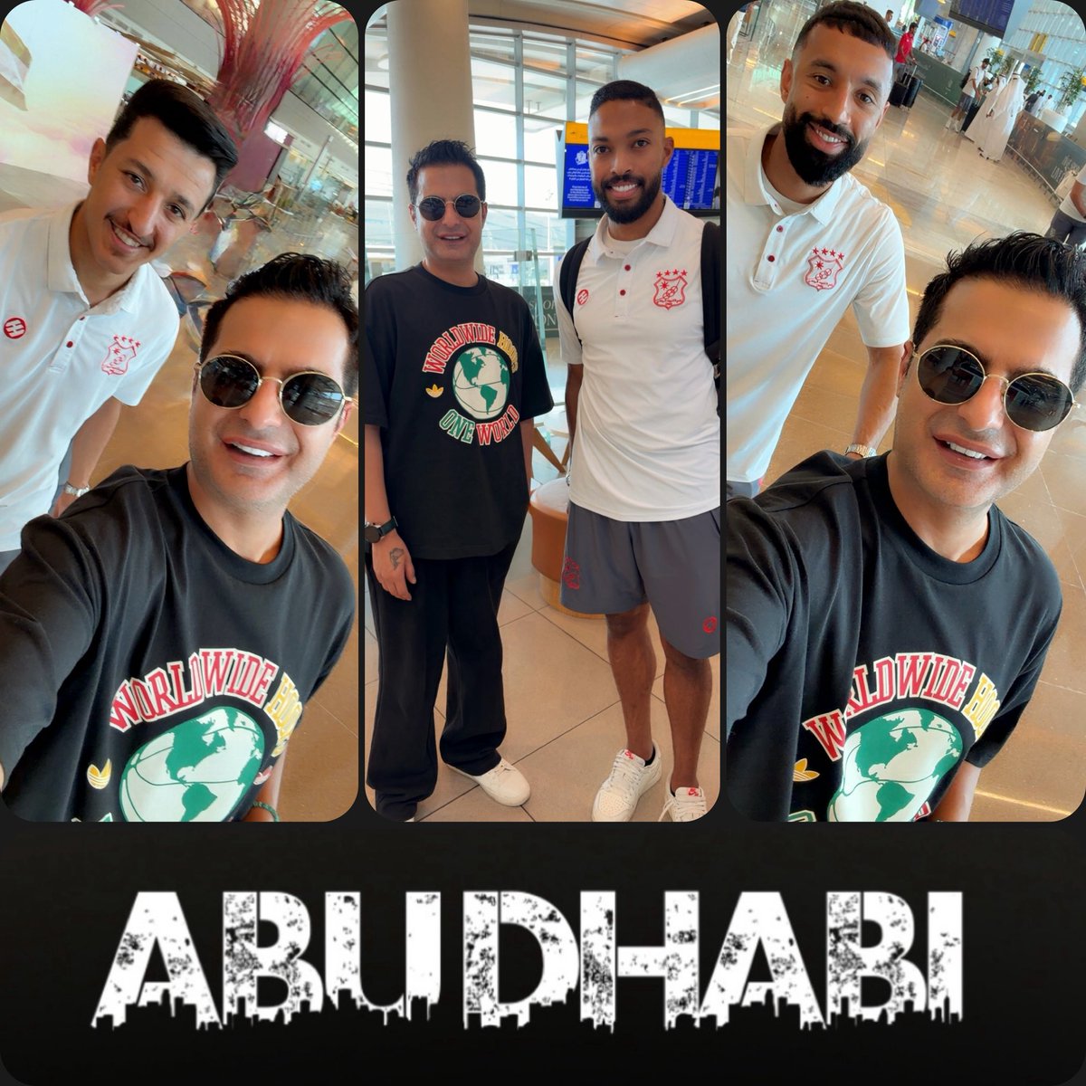 humooood's tweet photo. في مطار #ابوظبي قبل جم يوم .. مع لاعبين نادى #الكويت 🇦🇪🇰🇼 .. #العميد 🤍💙❤️.. ⚽️ https://t.co/GduhuOpuHF