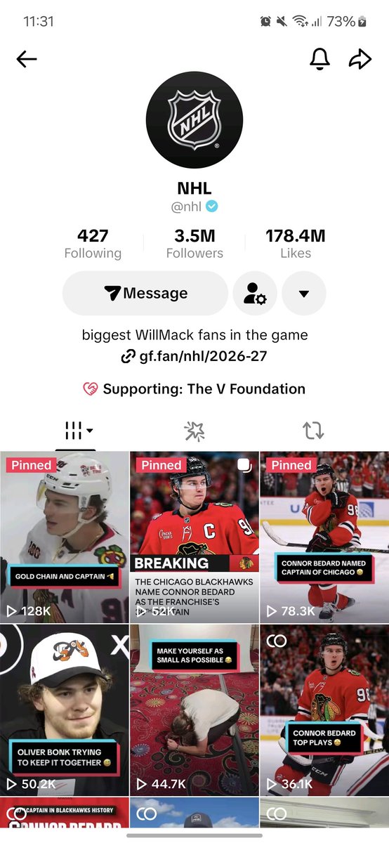 evilxoffspring's tweet photo. Why is the official NHL acc rpf on main?? https://t.co/SuyDnaTNlY