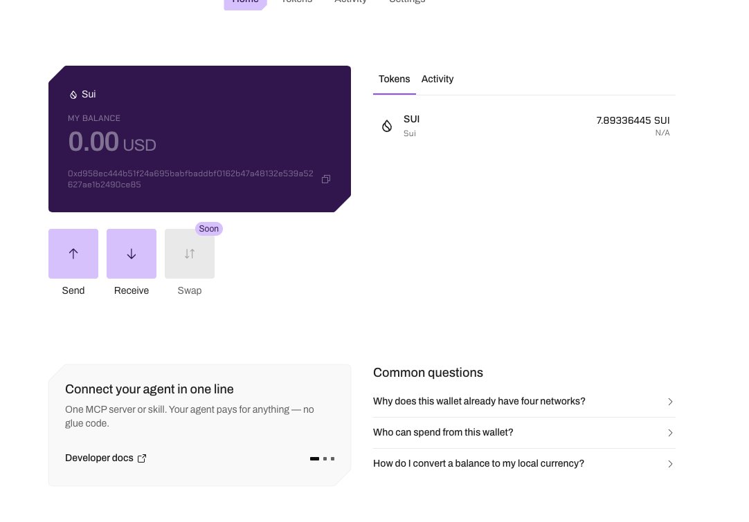 tobenotobe's tweet photo. Just funded agentic wallet in finance district.

I want my money to work for me and my agentic wallet buying into every sui meme that pops up so i don't miss out on any explosive ones in the future haha https://t.co/2fFJSYuk9p
