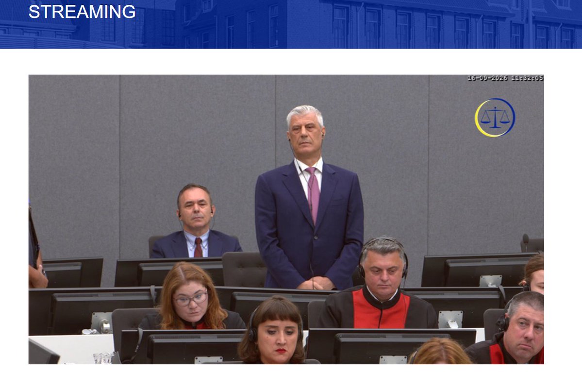 fabianvendrig's tweet photo. #Thaci convicted for 25 years by the special Kosovo tribunal. https://t.co/8LgTm2zAZr