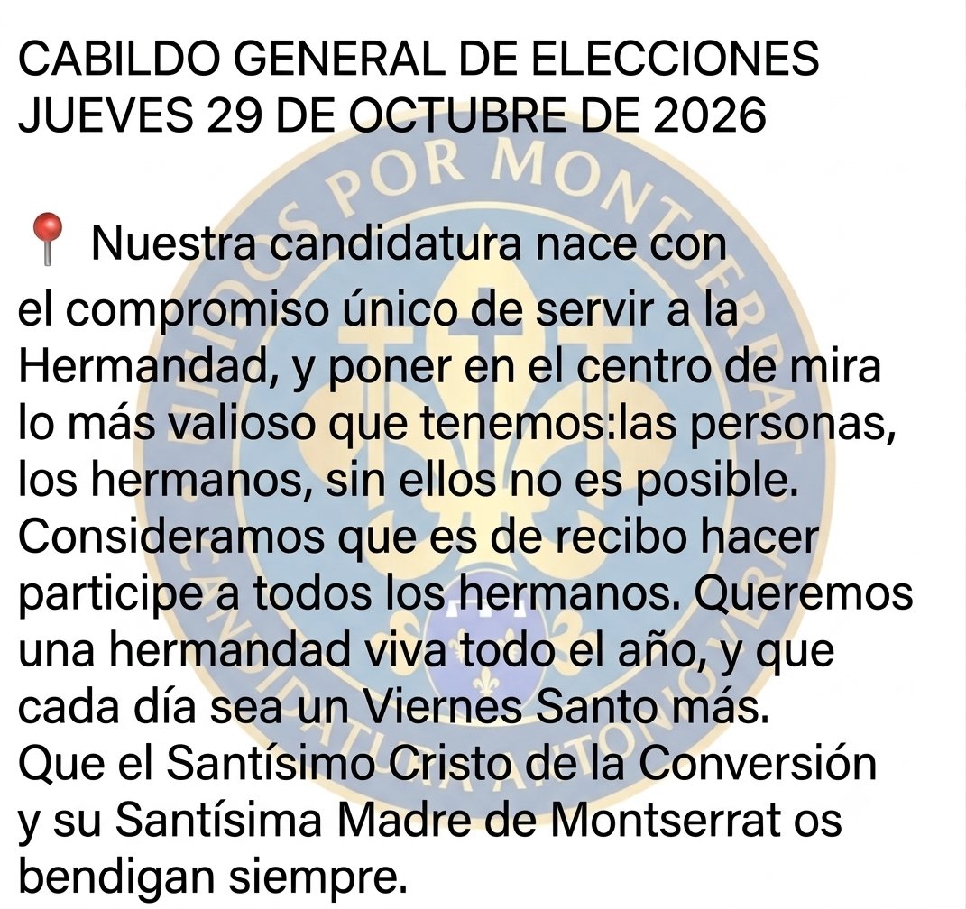 uxmontserrat's tweet photo. CANDIDATURA ANTONIO VERA RECIO https://t.co/56gviJV041