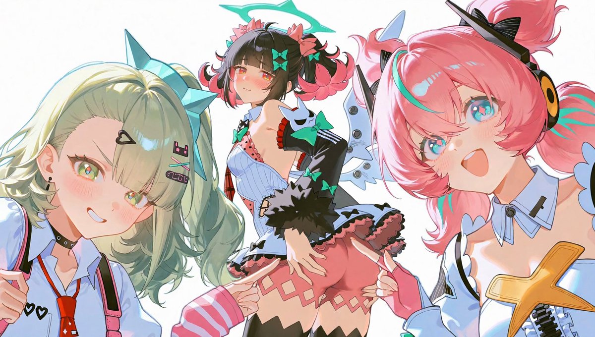 DainiAlt's tweet photo. Aria - Sunna - Nangong Yu | アリア 爱芮 - 千夏 - 南宮羽    

Tsubaki.3 is officially out! 🎉 love how it handles multiple characters💫

SFW Illustration  
#zzzero #AOD #PixAITsubakiV3 #ゼンゼロ https://t.co/RZs3FIr6nu