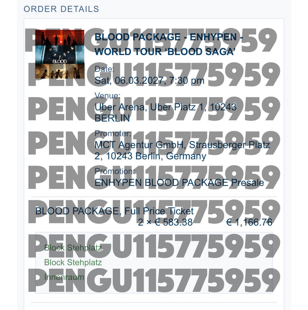 pengu115775959's tweet photo. WTS (2) ENHYPEN BERLIN BLOOD PACKAGE DAY 2

QYOP, OVER FV

willing to facetime and provide all proof necessary https://t.co/DyiIuDsody