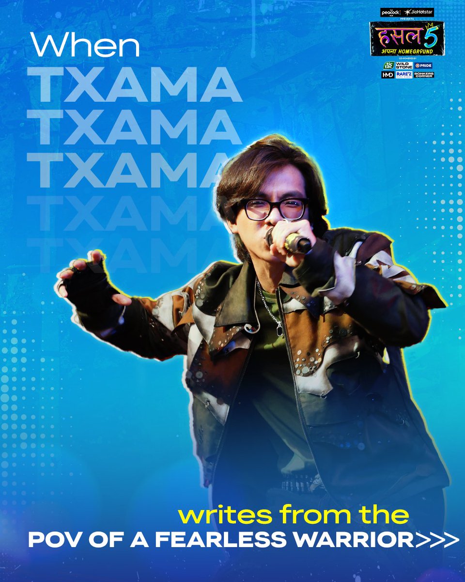 mtvhustle's tweet photo. TXAMA was really on the hunt for a banger with this one 🐺

#ThePeacockHubOnJioHotstar presents Hustle 5 Apna Homeground, co-powered by #TicTac, #Wildstone, #GulfPride, #HMDVibe2, #Rarez &amp; #BonkersCorner. Sat-Sun 7pm on JioHotstar and MTV.

#Hustle5 #TXAMA #FromThePOV https://t.co/ja0If0h4y7