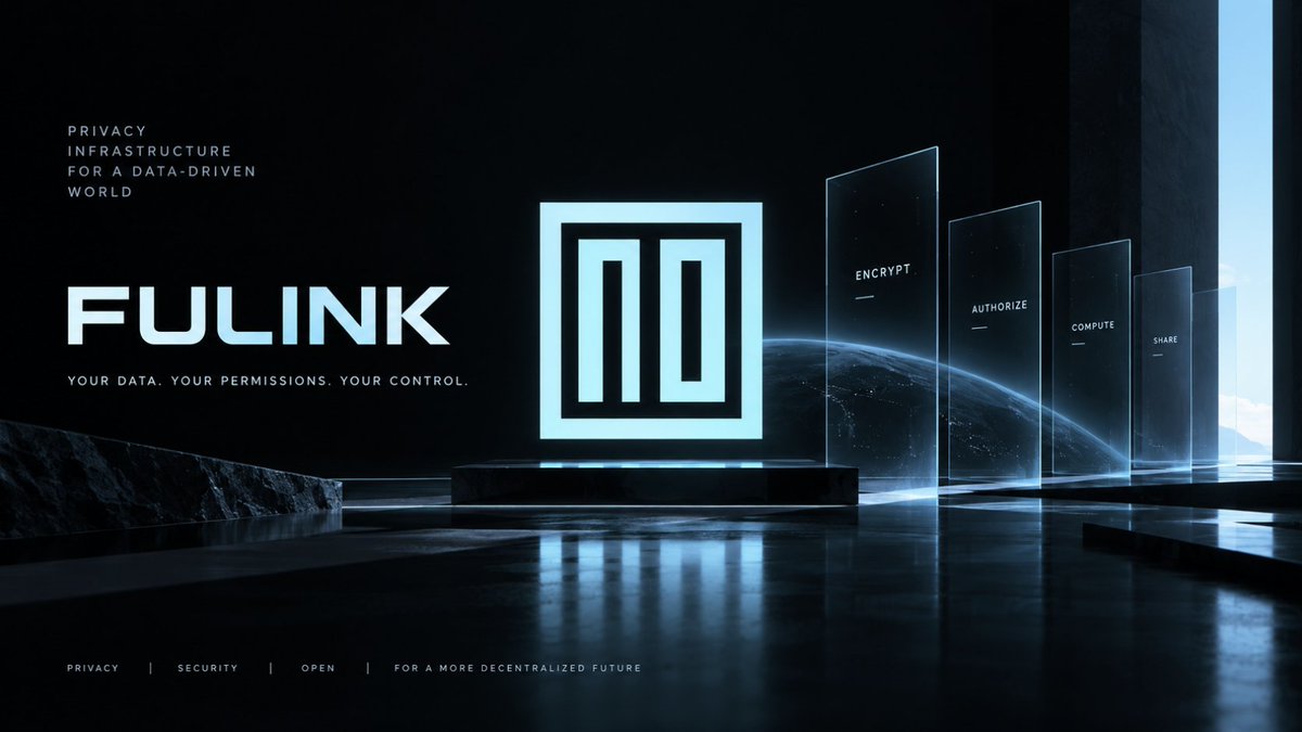 FuLink_AI's tweet photo. Introducing FuLink — Privacy Infrastructure for a Data-Driven World. 🔐

The internet generates more data than ever before.

Our identities, financial activity, social relationships, credentials, communications and digital assets increasingly exist across applications, networks and storage systems.

But there is still a fundamental problem:

Owning your data does not necessarily mean controlling your data.

Once sensitive information leaves your device, users are often forced to trust whoever stores, processes or manages it.

FuLink is building toward a different architecture.

An architecture where sensitive data can remain private, access can be controlled cryptographically, and applications can use information without requiring users to surrender permanent control over it.

Privacy should be programmable.

FuLink combines multiple cryptographic technologies to create infrastructure for privacy-preserving decentralized applications.

This includes:

🔐 Proxy Re-Encryption (PRE)
Encrypted information can be shared with authorized parties without simply exposing the original plaintext or handing over the owner's secret key.
🧩 Attribute-Based Encryption (ABE)
Access can be connected to attributes and policies, enabling more expressive permission structures than a simple public/private model.

⚡ Zero-Knowledge Proofs (ZKP)
Information can be verified without necessarily revealing the underlying private data.
🤝 Secure Multi-Party Computation (MPC)
Multiple participants can collaborate on computation while limiting disclosure of their individual private inputs.

🧠 Fully Homomorphic Encryption (FHE)
FuLink's broader technical direction includes computation over encrypted information, pushing toward systems where data does not always need to be exposed before it becomes useful.
These technologies point toward a simple idea:

Data should not have to become public in order to become useful.
From cryptography to usable infrastructure.

Powerful cryptography alone is not enough.
If privacy technology is too difficult to integrate, it remains a research concept instead of becoming infrastructure.

That is why FuLink is also focused on the application layer.

FuLink Agent is designed as an intermediary between applications and the underlying FuLink network infrastructure.

It creates a path for users and applications to manage private information, encrypted assets, permissions, storage and decentralized interactions through a more accessible interface.

The goal is to move privacy away from something developers have to rebuild from scratch.

Instead, privacy can become part of the infrastructure itself.

Why does this matter?

Think beyond private transactions.

A privacy infrastructure like FuLink can potentially support entirely different categories of decentralized applications:

• Encrypted data sharing
• Private digital identity and credentials
• Secure health-record exchange
• Privacy-preserving social applications
• Encrypted digital asset and NFT interactions
• User-controlled personal data
• Permissioned application data
• Secure computation between independent parties

In each case, the fundamental question is the same:

Can we use data without giving up control of it?

FuLink is being built around the belief that the answer should be yes.

The next generation of decentralized applications needs more than ownership.

Blockchain gave the internet a powerful mechanism for proving ownership.
But the decentralized economy will increasingly need infrastructure for something equally important:
permission.
Who can access information?
What exactly can they access?
For how long?
Under which conditions?
Can authorization be verified?

Can access be revoked or transformed without exposing the underlying information?

These questions sit at the intersection of cryptography, data infrastructure and decentralized applications.

And that is where FuLink is building.

Not a world where everything becomes public because it exists onchain.

A world where ownership, privacy, access and computation can coexist.

Your data.
Your permissions.
Your control.

This is FuLink. 🔐

#FuLink #Privacy #ZKP #Web3 #DataPrivacy #Cryptography