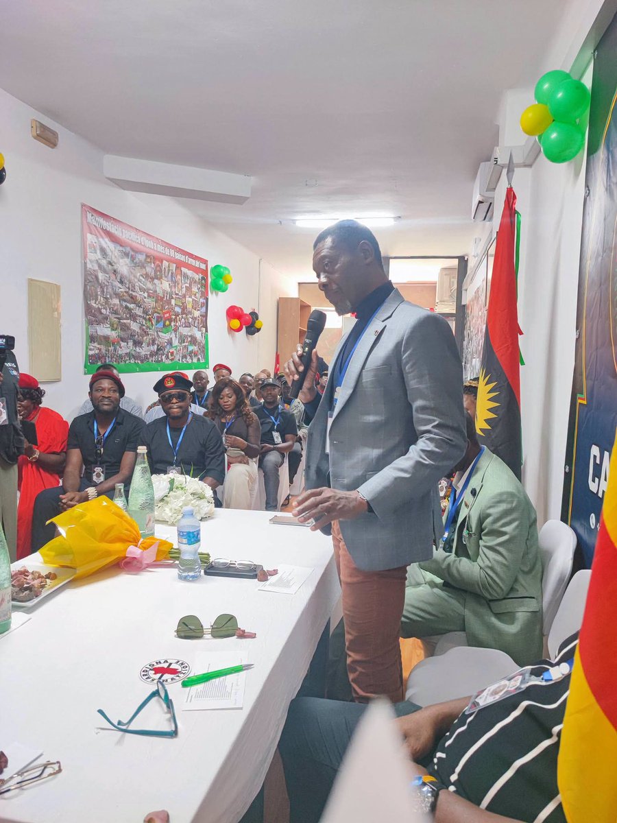 real_DOS_Press's tweet photo. The institutionalisation of the Biafra struggle by the DOS @real_IpobDOS led by Mazi Chikadibia Edoziem @cedoziemm will prove to the world how ready we are for our freedom and how we can confront our challenges and overcome our problems as a country. 
@EUCouncil @mfa_russia  
@MFA_China  
@ChinasaNworu