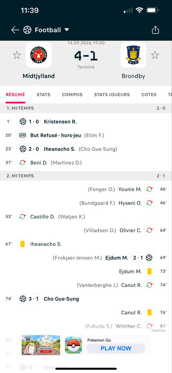 Jrme93193's tweet photo. Bonjour @Betclic Cho Gue-Sung est bien le 3ème buteur de ce match https://t.co/gKsRC5BExJ