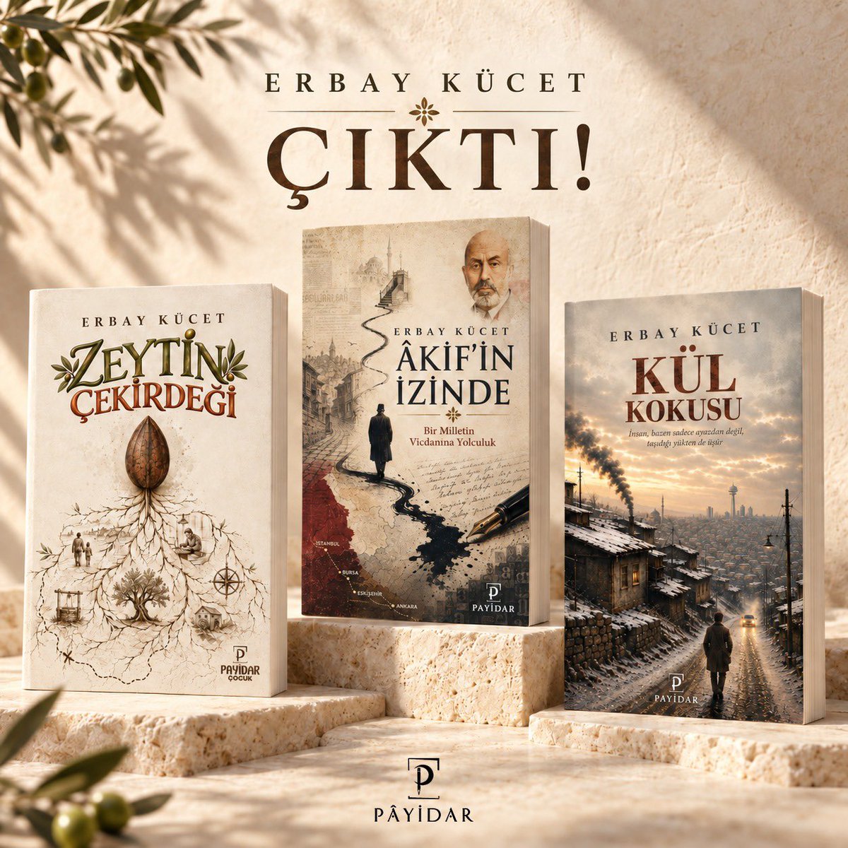 Payidarkitapcom's tweet photo. Erbay Kücet’in kaleminden; insanı, toplumu, hafızayı ve vicdanı farklı pencerelerden ele alan üç eser:
🌿 ZEYTİN ÇEKİRDEĞİ
✒️ ÂKİF’İN İZİNDE
🔥 KÜL KOKUSU

Üç kitap, üç ayrı hikâye.
Ama hepsinin ortak bir noktası var: İnsana dokunmak.
🛒 Sipariş için:
👉 https://t.co/5iFNedCjE7 https://t.co/fpl2rN4q3Y