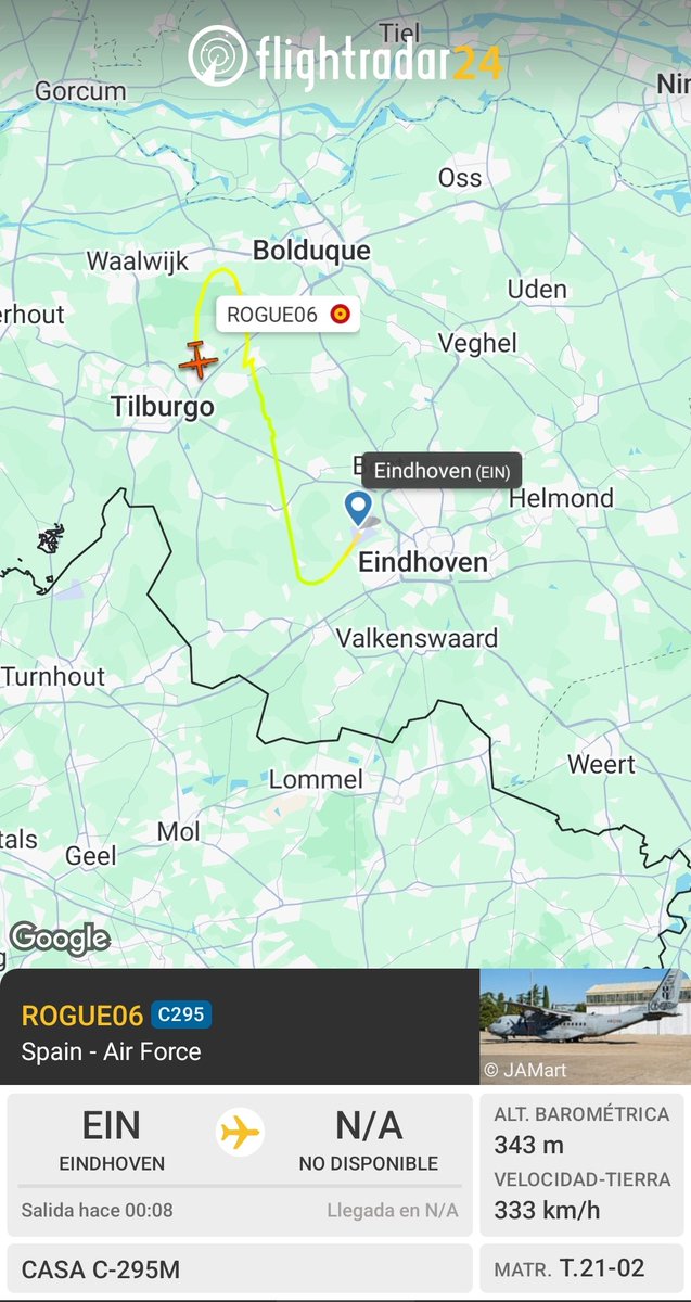 Web_AME's tweet photo. Nuestro C295 #Ala35 @EjercitoAire
en los ex #FalconLeap 🇳🇱 con base en #eindhoven
🧐👇 https://t.co/ruKbVWLWqh