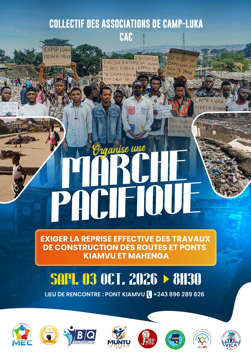 mskjeanora's tweet photo. Pour l'intérêt de notre communauté, TOSALA YANGO ELONGO
 #CampLuka #Citoyenneté #MarchePacifique https://t.co/t0oZdFmnmP