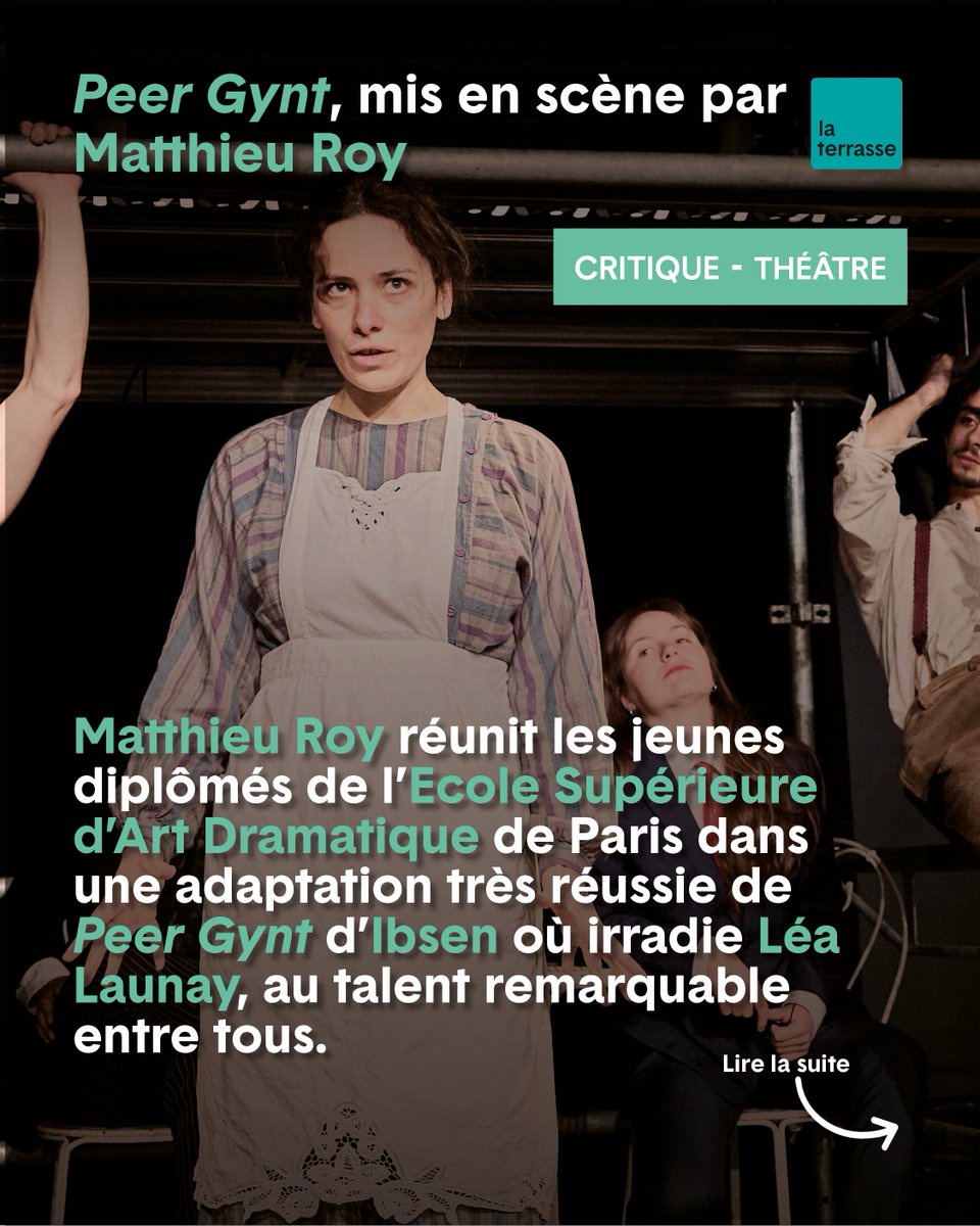 news_laterrasse's tweet photo. 🎭THÉÂTRE - PEER GYNT - MATTHIEU ROY
👉Retrouvez l’article en ligne : https://t.co/0PtQiV8D13
🗓️Du 15 au 26 septembre
@LPSauvages
Tél. : 01 40 31 26 35.
https://t.co/cvfm7BlvKj
📷 © Christophe Raynaud de Lage
#théâtre #ESAD #PeerGynt #laterrasse #LPS2627 #critique #france https://t.co/40pC8Mx3x3