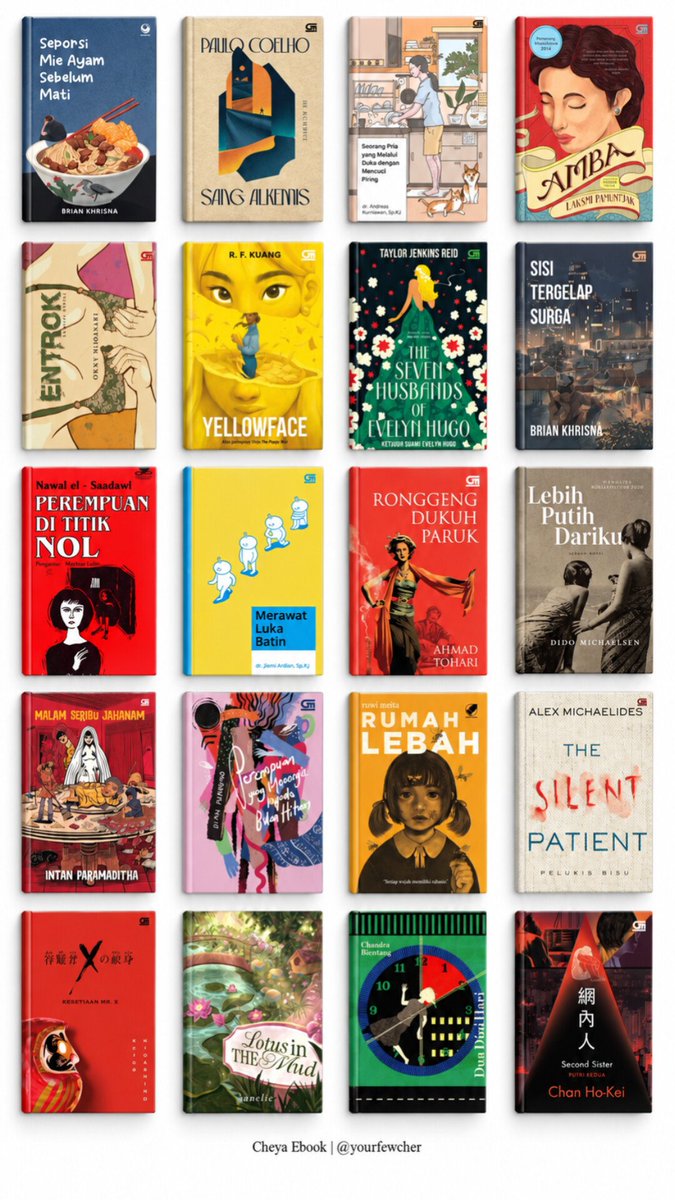 yourfewcher's tweet photo. WTS EBOOK NOVEL

Janji
Entrok
Lebah
3726 MDPL 
Alchemist
Di Tanah Lada
Laut Bercerita
Aroma Karsa
Namaku Alam
The Housemaid
Song of Achilles
Love Hypothesis
Tuesdays with Morrie
Enam Mahasiswa Pembohong

PDF EPUB Kindle | wtb buku &amp; ada jual beli terjemahan indo eng e-book e book https://t.co/07Cl5EZnbD