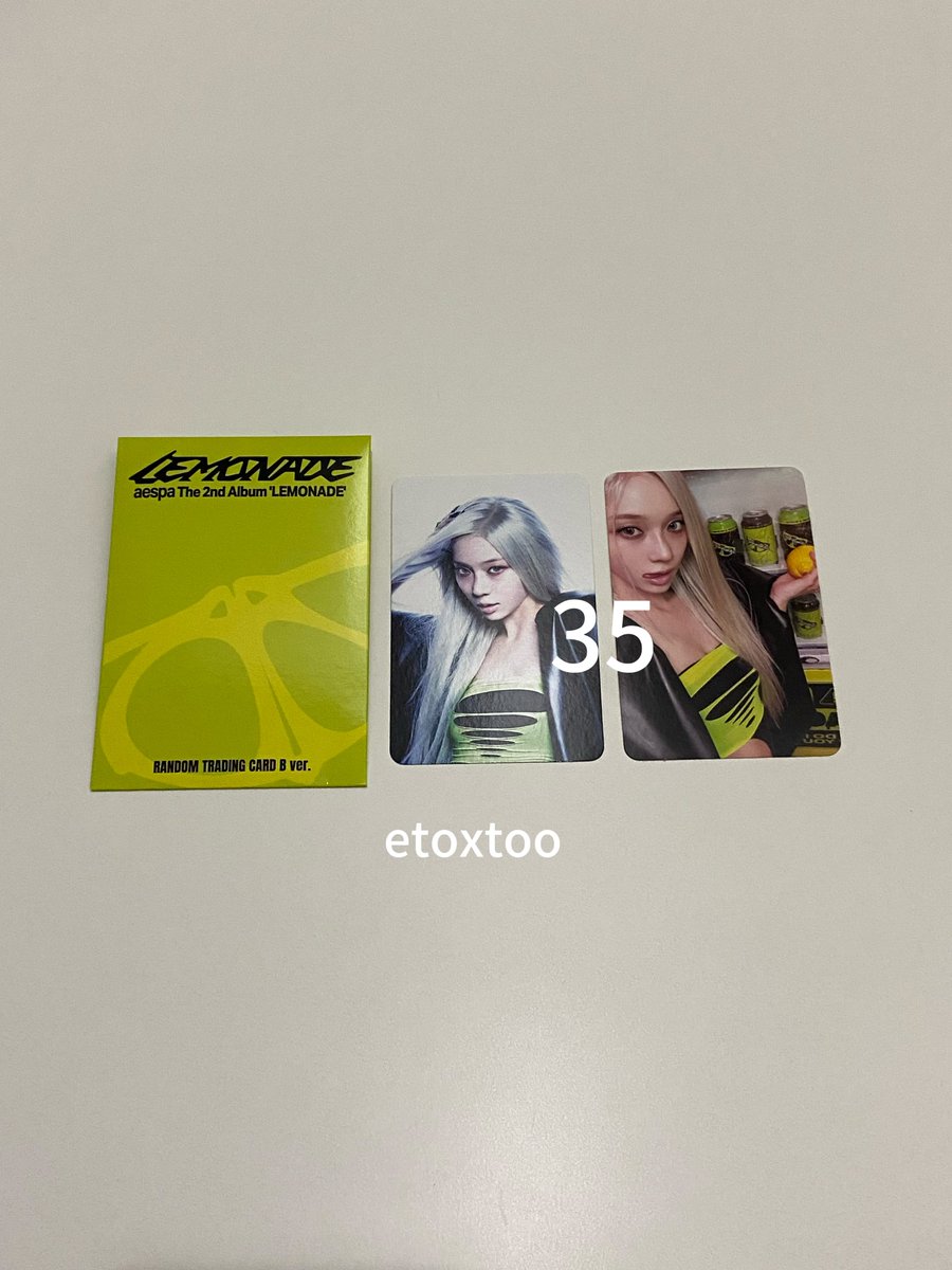 etoxtoo's tweet photo. 🇲🇾 WTS AESPA LEMONADE 🍋
shoulder bag giselle ver - RM150
trading card winter ver - RM35
#pasaraespa #pasaraespamy https://t.co/jdxoF5Dlvl