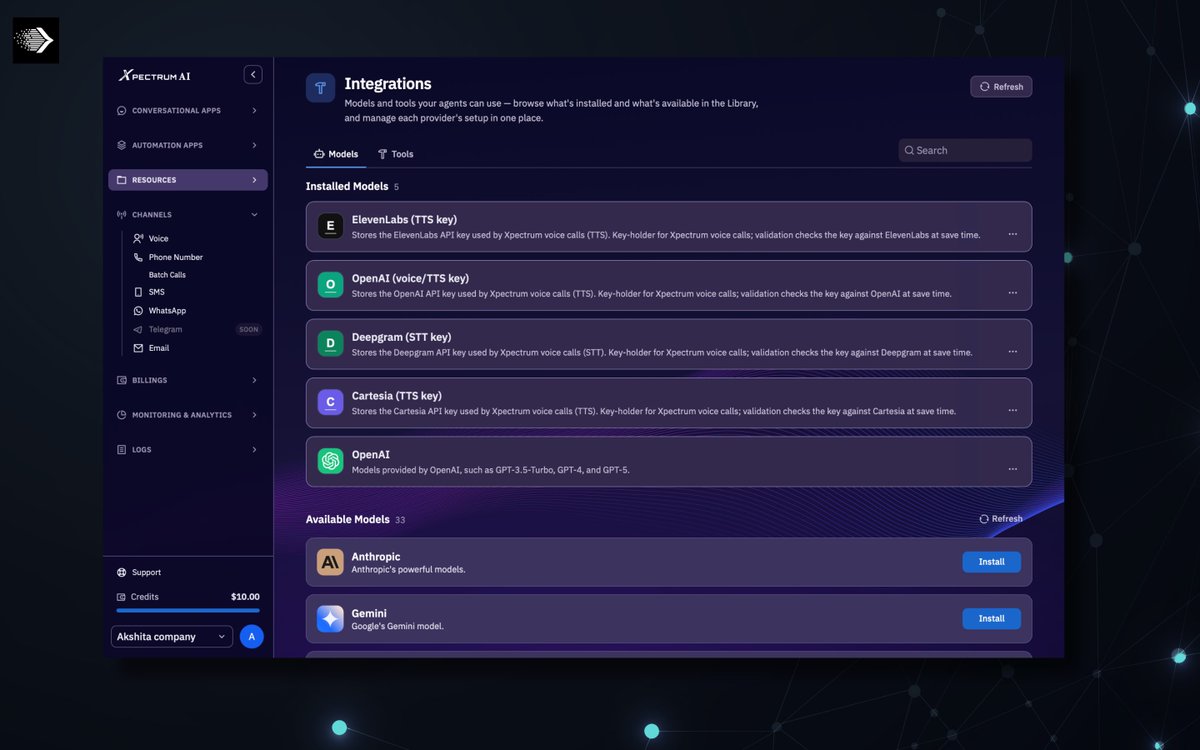 Xpectrum_AI_'s tweet photo. Build with the models you want.
Use the tools you need.
Keep everything in one place.

That’s how we think AI development should work.

Explore @Xpectrum_AI_  today! https://t.co/RP12DPd5UK