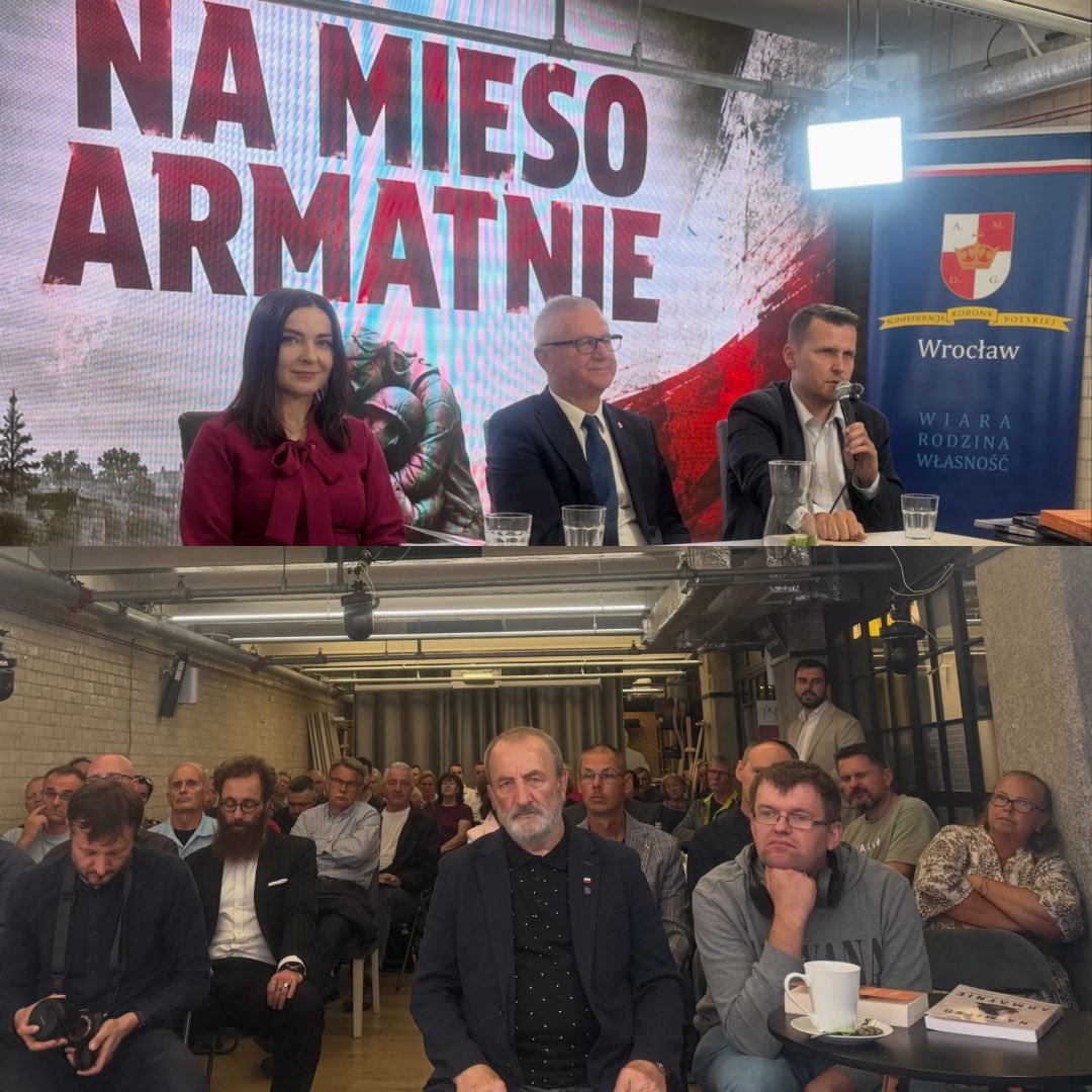 Wlodek_Skalik's tweet photo. Bardzo dziękuję za świetne spotkanie we Wrocławiu. Zachęcam do zakupu naszej książki „Na mięso armatnie”. https://t.co/o4hk70V9zt
