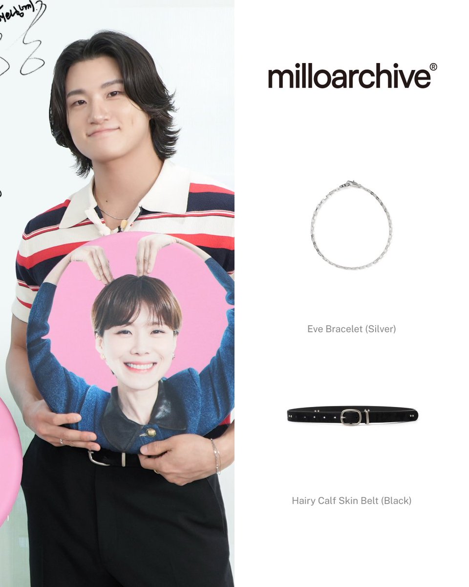 emmabesidepr's tweet photo. 신승호의 인스타그램 속 패션 정보💙
✔️Celeb: 신승호
✔️Brand: milloarchive
✔️Item:
- Eve Bracelet (Silver)
- Hairy Calf Skin Belt (Black)
✔️Media: teo.universe 공식 인스타그램
#shinseungho #신승호 #신승호패션 #신승호팔찌 #신승호벨트 #밀로 #밀로아카이브 #millo #milloarchive https://t.co/r45fXEiz66