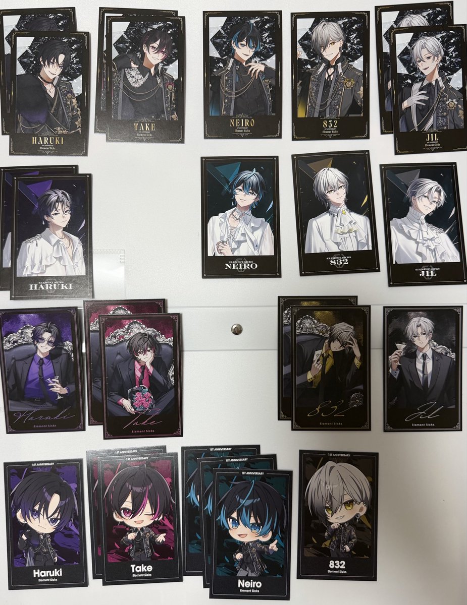 OOMRLVO's tweet photo. 【交換】Element Sicks EL6 ランダムチェキ風トレカ

譲：💜 🩷 🩵 💛 🤍 

求：❤️ or 定価＋送料

❤️でしたらどれでも検討させていただきます！

郵送にて交換希望。
条件の会う方いらっしゃいましたら
リプライ、DMお待ちております。 https://t.co/waybjakgZT