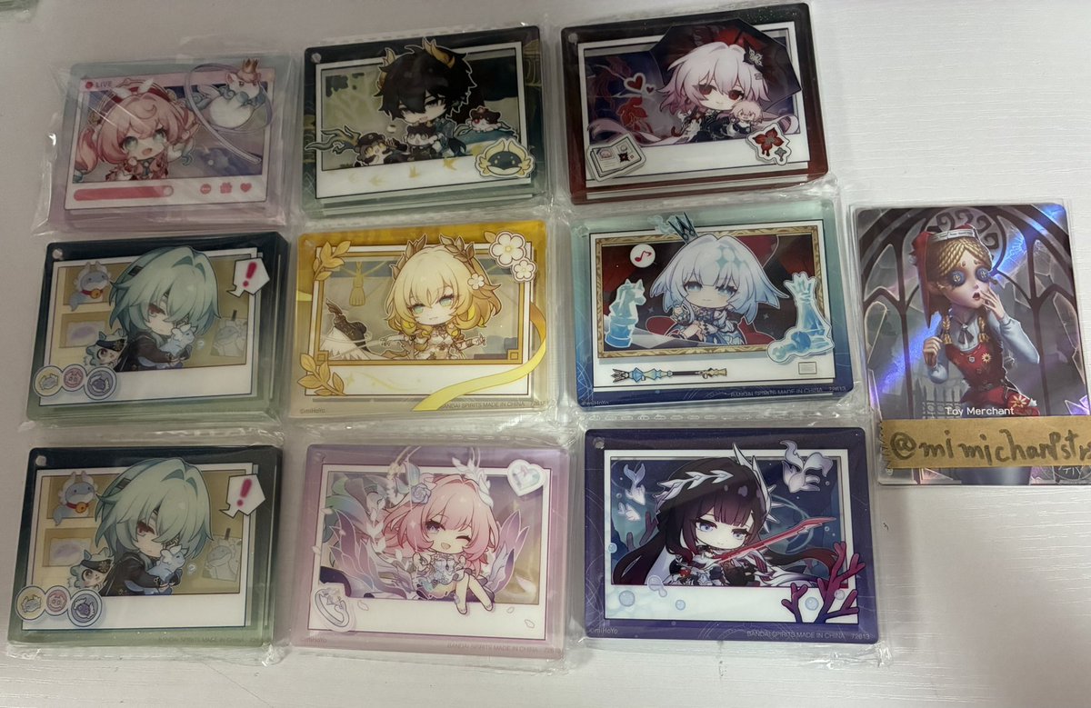 mimichanpstrs's tweet photo. 【交換】崩壊スターレイル 一番くじ

譲 画像の物全て

求 同異種ファイノン 

郵送のみ、異種交換〇 買取はメルペイ、PayPayのみ

アクリルキーホルダーのアナイクス1点、ヒアン���ー1点の袋の状態が悪かった為opp袋に入れ直しております。
御気軽にお声かけ下さい。よろしくお願い致します🍀 https://t.co/dA11jGFGT5