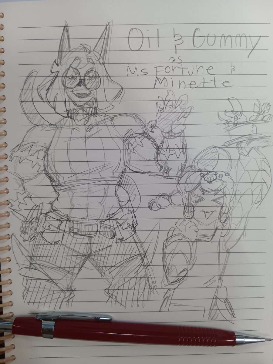 KrisButStupid_'s tweet photo. Since Oil and Ms Fortune shares the same voice actor I just have to

Also someone suggested me to draw Gummy as Minette like... awwwww 🥺

#FlavorRave #SkullGirls https://t.co/jPMqX93RIz