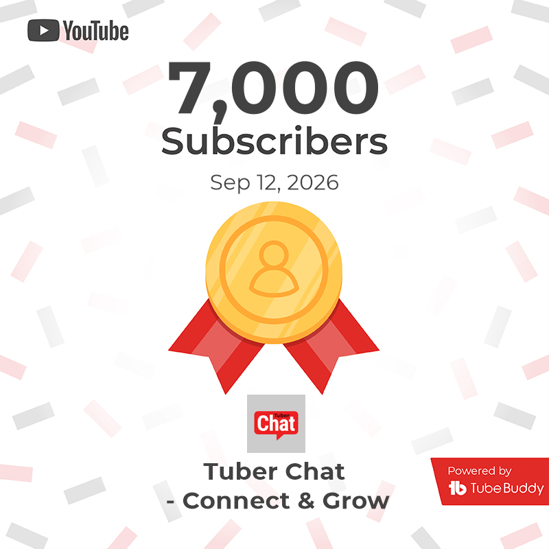 TuberChat's tweet photo. Thank you to all of our loyal and dedicated family and friends for helping us reach this exciting milestone! 🙏 🎉 https://t.co/mZ7gFRD6Vs