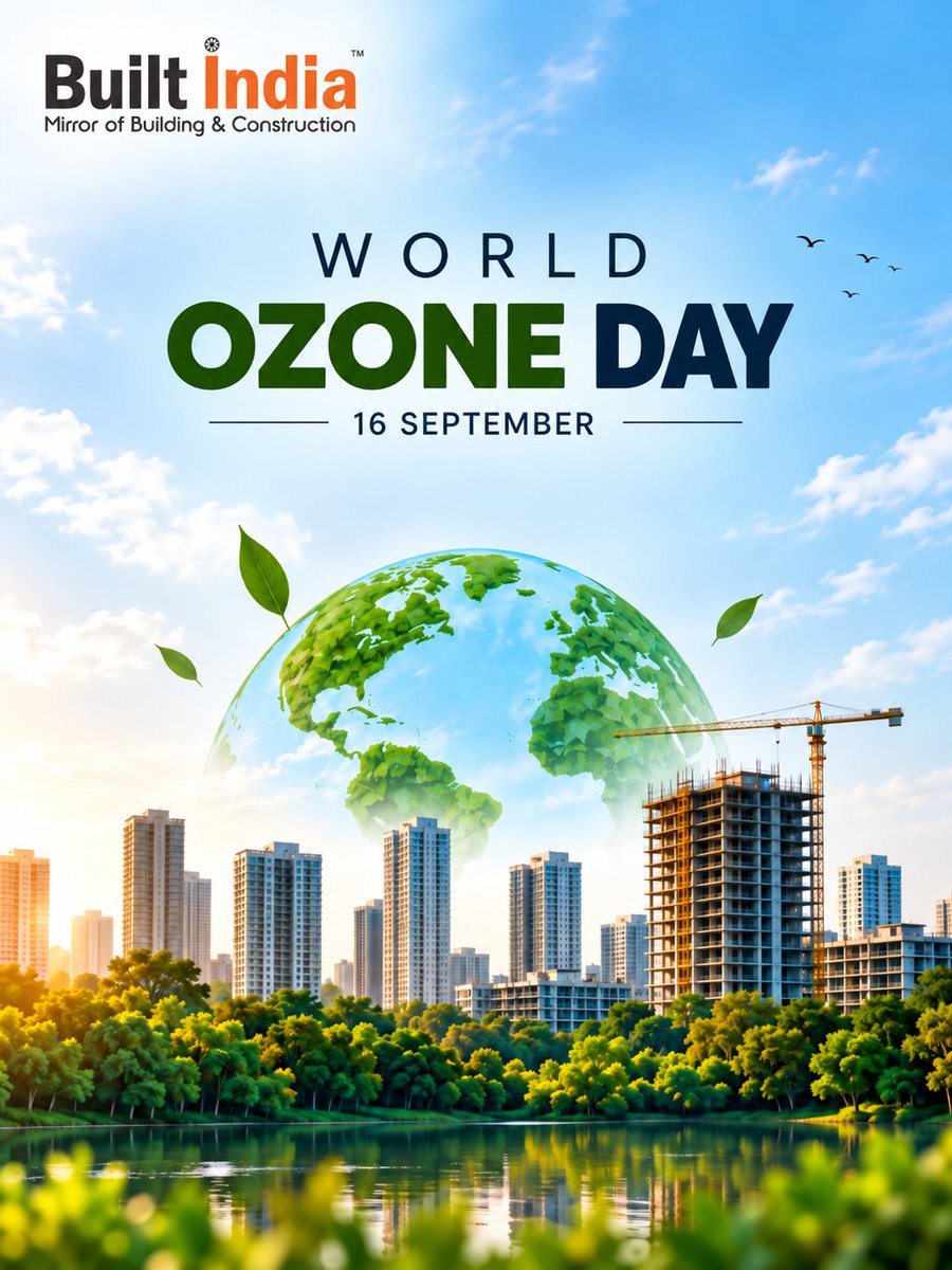 PGMANDALI's tweet photo. ЁЯУ╖ World Ozone Day | 16 September ЁЯУ╖
Building a better future means building greener, cleaner and more sustainable spaces. ЁЯУ╖ЁЯУ╖
Built India Media | Mirror of Building & Construction
#BuiltIndia #WorldOzoneDay #Construction #Infrastructure #Gujarat https://t.co/GRhWdxVcv1