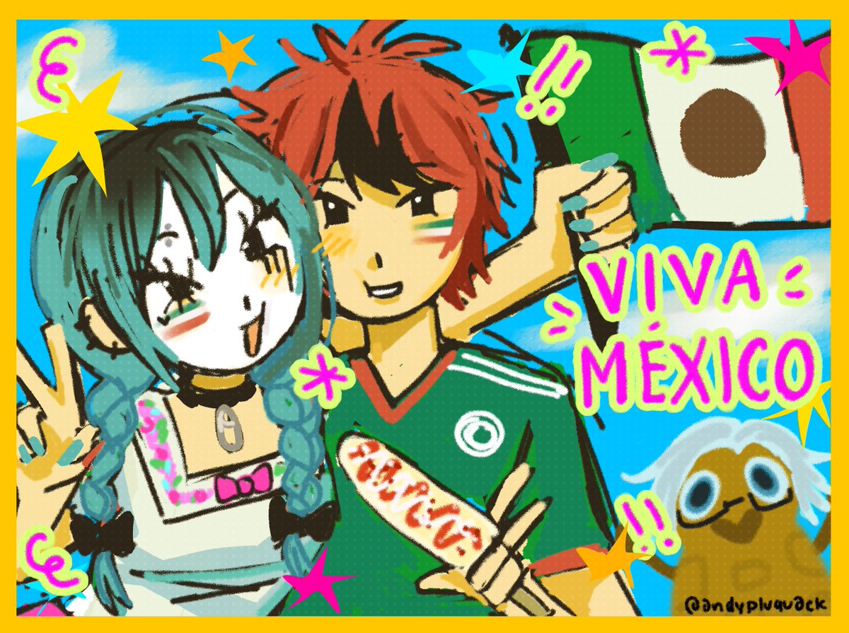 andypluquack's tweet photo. my honorary mexicans 🍭🌊
feliz día de independencia!!! ꒰ঌ(っ˘꒳˘ｃ)໒꒱ 🇲🇽

#hndr_FA https://t.co/IUl6ujqOk6