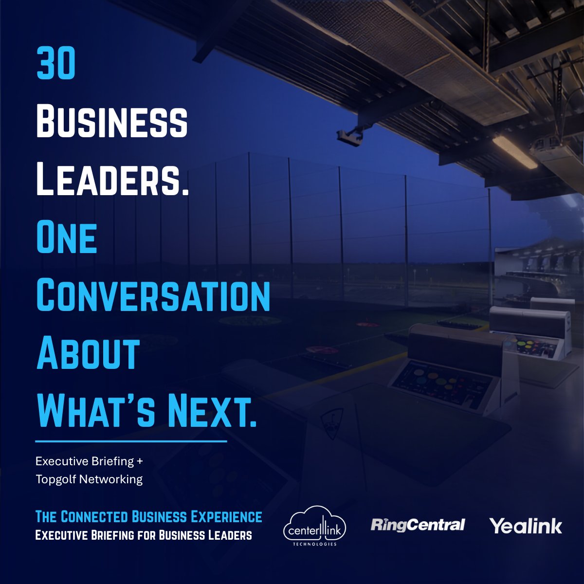 CenterlinkTech's tweet photo. The best conversations happen when business leaders get to ask questions and speak directly with the people shaping technology.

See you on September 25.

Executive briefing 12:00–2:00 PM.

Topgolf and networking 2:00–5:00 PM.

Reserve Your Seat: https://t.co/KwcyXukZY4 https://t.co/FU1IxmlDDt